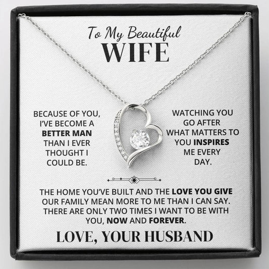 To My Wife – Because of You – Necklace