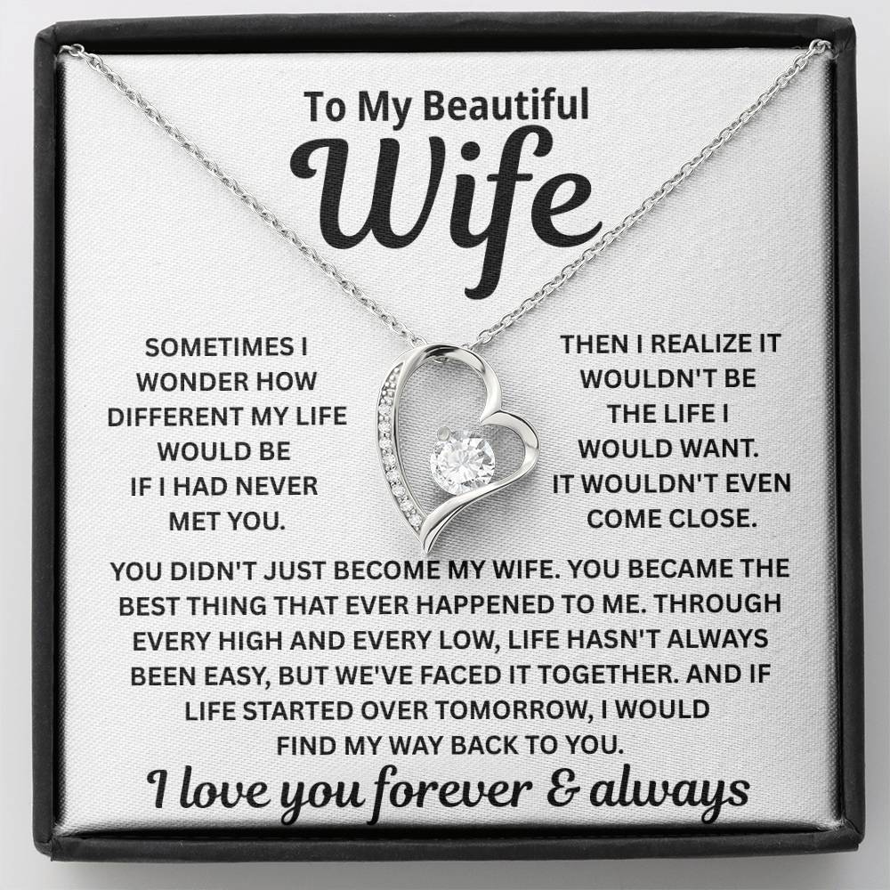 To My Wife – I’d Find You In Every Lifetime – Necklace