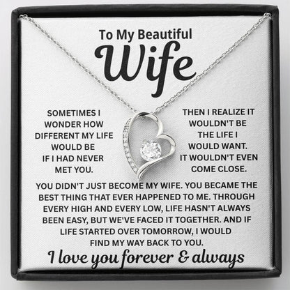 To My Wife – I’d Find You In Every Lifetime – Necklace