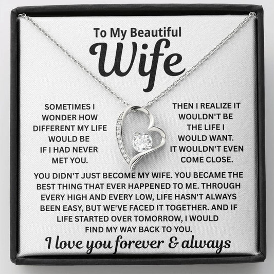 To My Wife – I’d Find You In Every Lifetime – Necklace