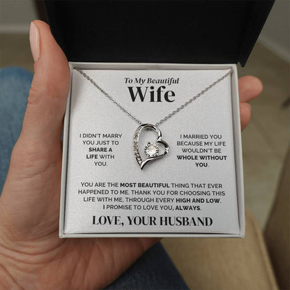 To My Wife – Whole Without You – Necklace