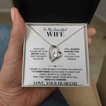 To My Wife – Thank You for Our Forever – Necklace