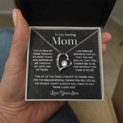 To My Mom - Forever Grateful For You - Necklace