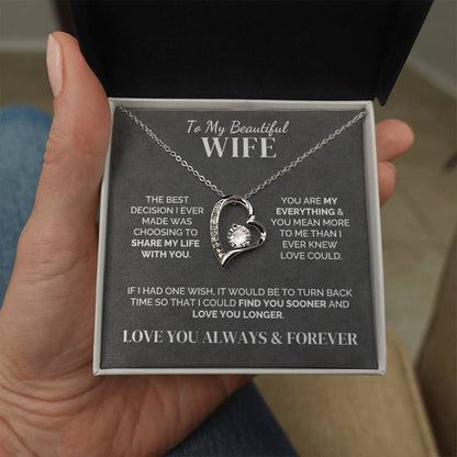 To My Wife – My Best Decision – Necklace