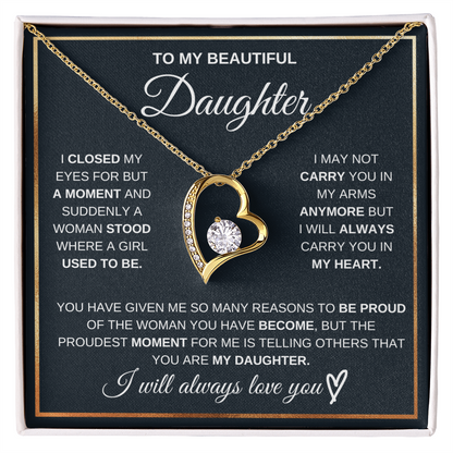 To My Daughter - My Proudest Moment - Necklace
