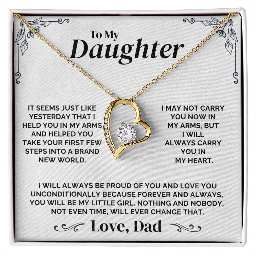 To My Daughter - Always My Little Girl - Necklace