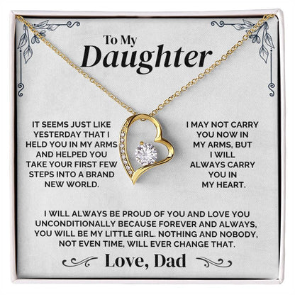 To My Daughter - Always My Little Girl - Necklace