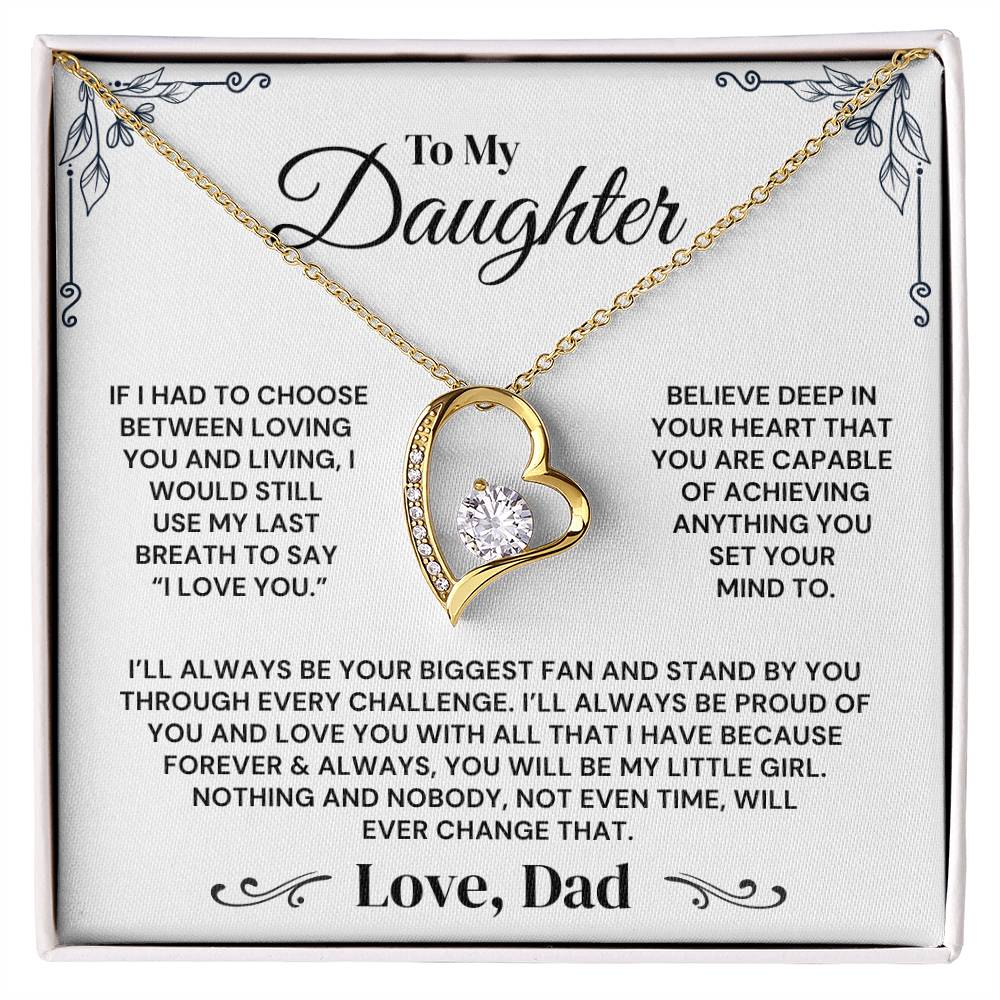 To My Daughter - My Greatest Gift - Necklace