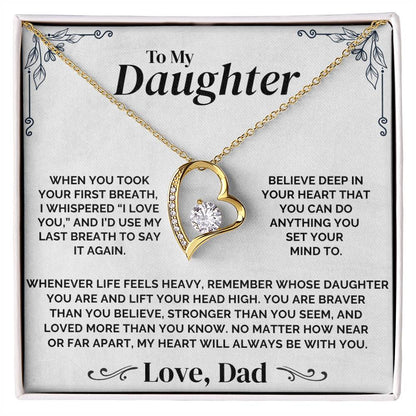 To My Daughter - Forever With You - Necklace