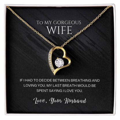 To My Wife - I Love You - Necklace
