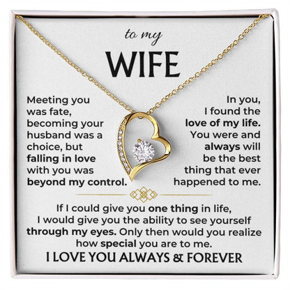 To My Wife - Meeting You Was Fate - Necklace
