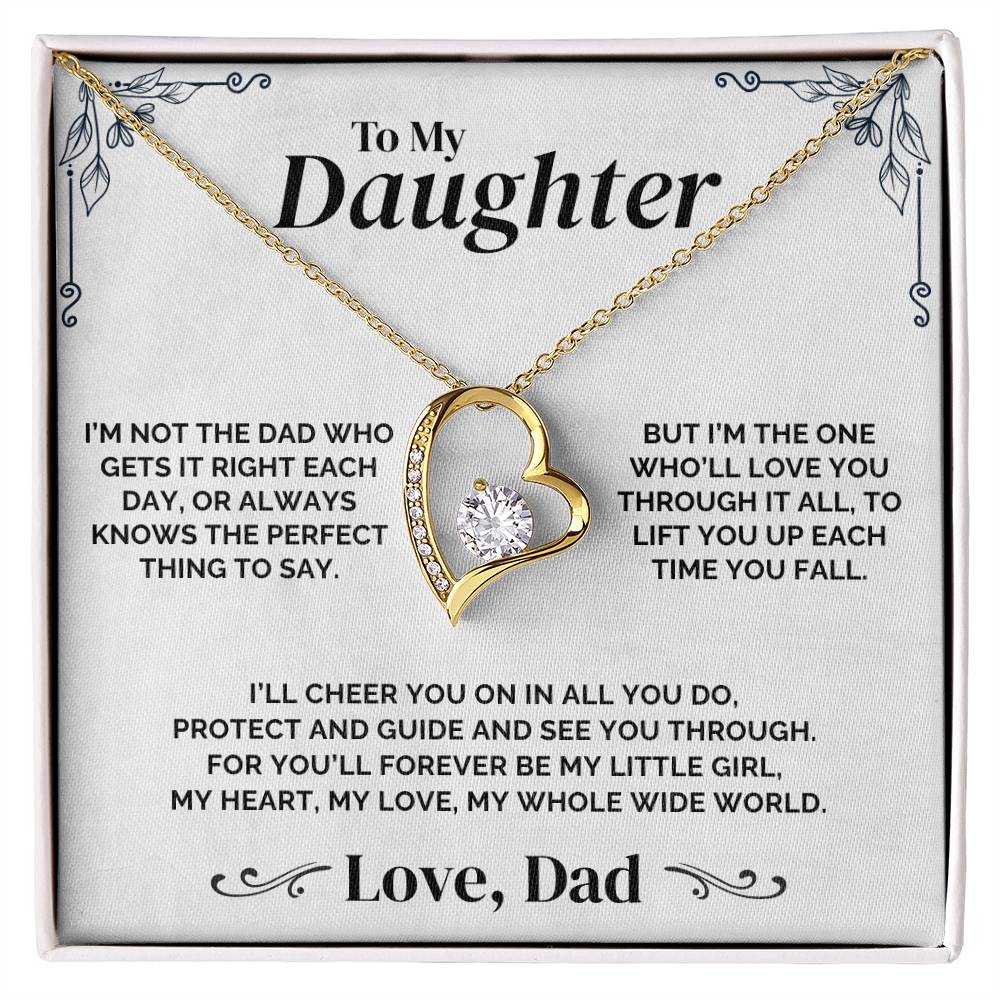 To My Daughter - A Father's Promise - Necklace