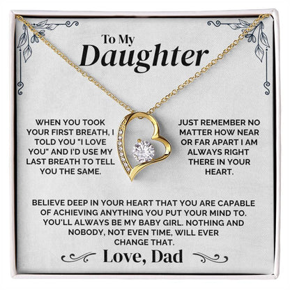 To My Daughter - Always Be My Baby Girl - Necklace