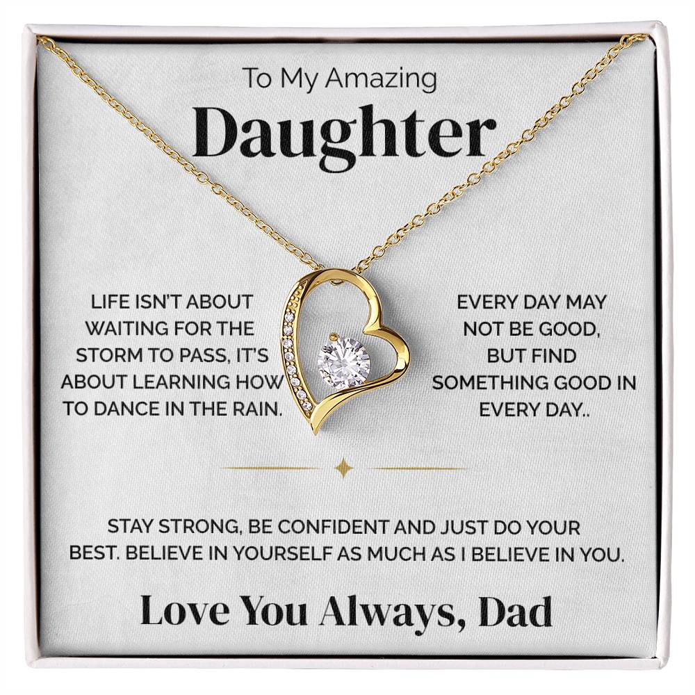 To My Daughter - Dance In The Rain - Necklace