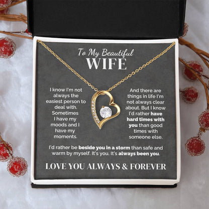 To My Wife – Through Hard Times Together – Necklace