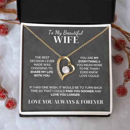 To My Wife – My Best Decision – Necklace