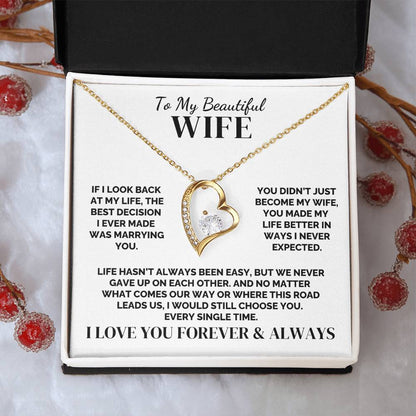 To My Wife – We Never Gave Up – Necklace