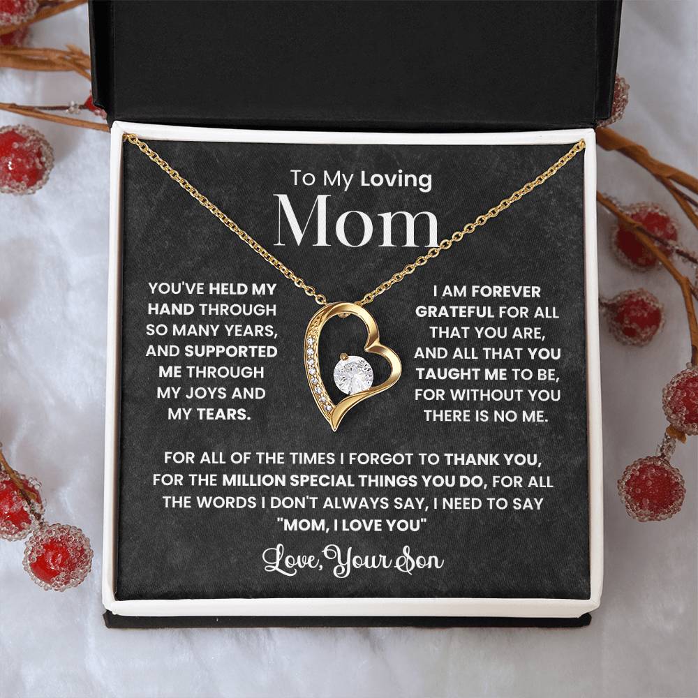 To My Mom - Forever Grateful For You - Necklace