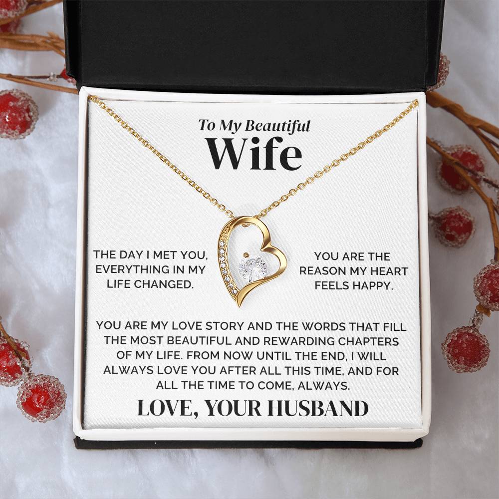 To My Wife – Our Love Story – Necklace