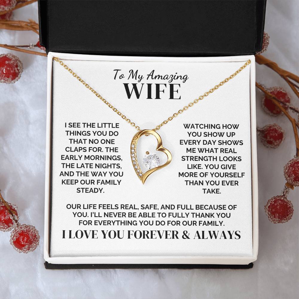 To My Wife – The Mom Our Family Needed – Necklace