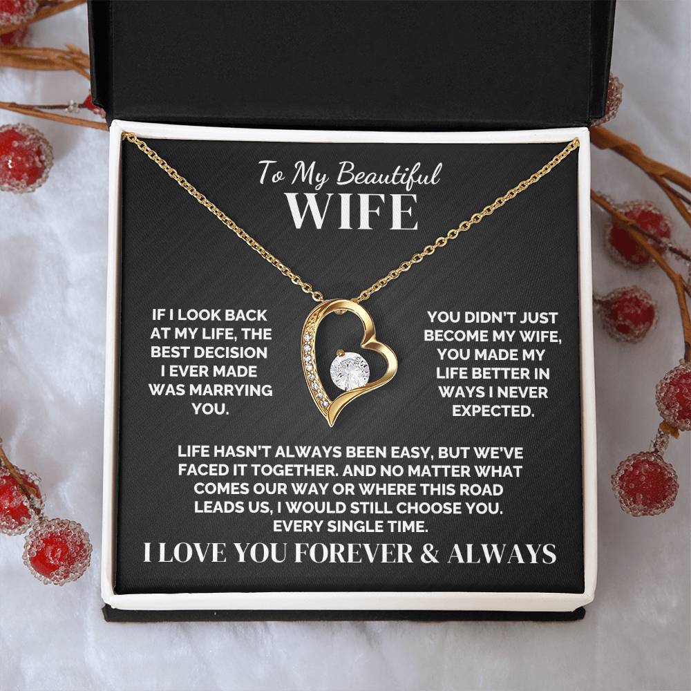 To My Wife – Faced It Together – Necklace
