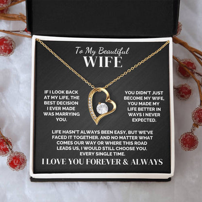 To My Wife – Faced It Together – Necklace