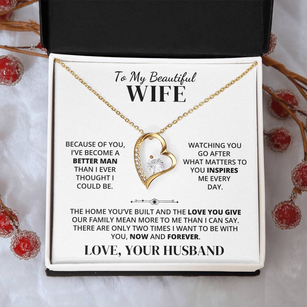 To My Wife – Because of You – Necklace