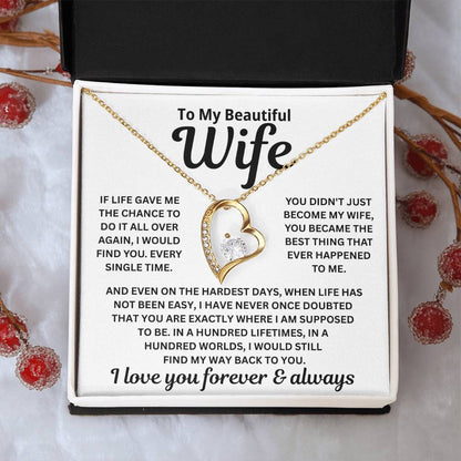 To My Wife — Find My Way Back To You — Necklace