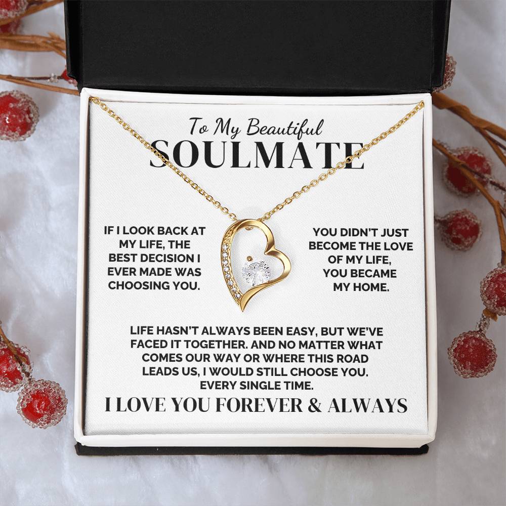 To My Soulmate – The Best Decision of My Life – Necklace