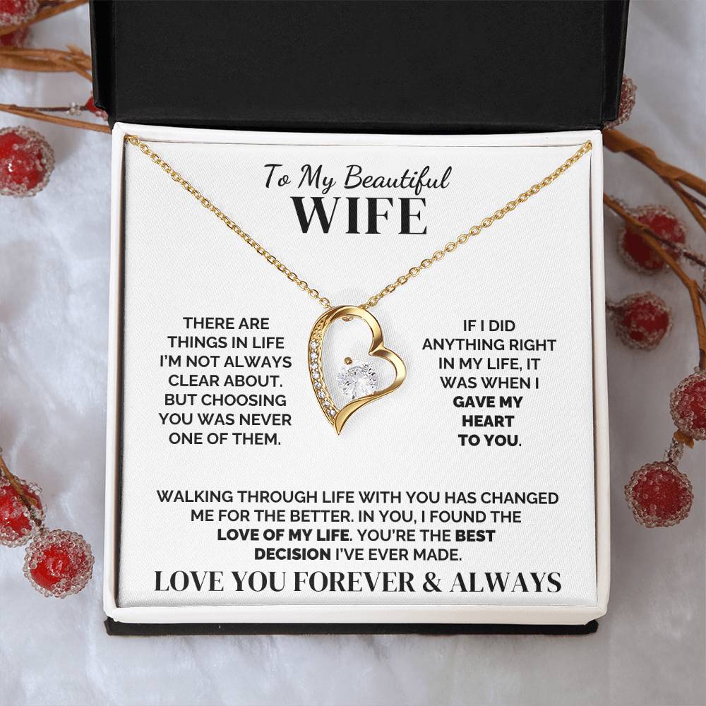 To My Wife – Best Decision Ever – Necklace