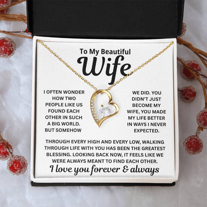 To My Wife – The Moment Our Paths Crossed – Necklace
