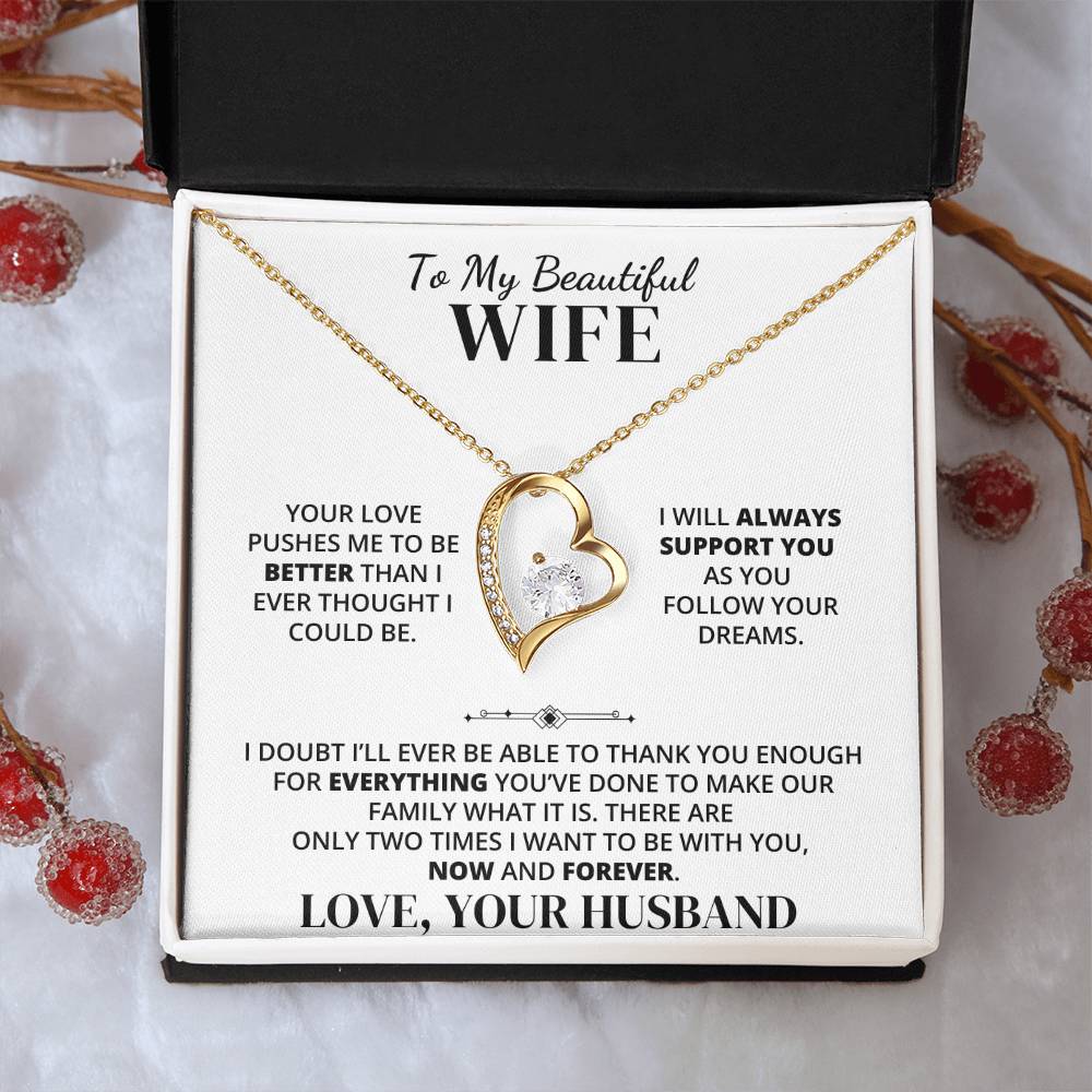 To My Wife – Thank You for Our Forever – Necklace