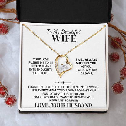 To My Wife – Thank You for Our Forever – Necklace
