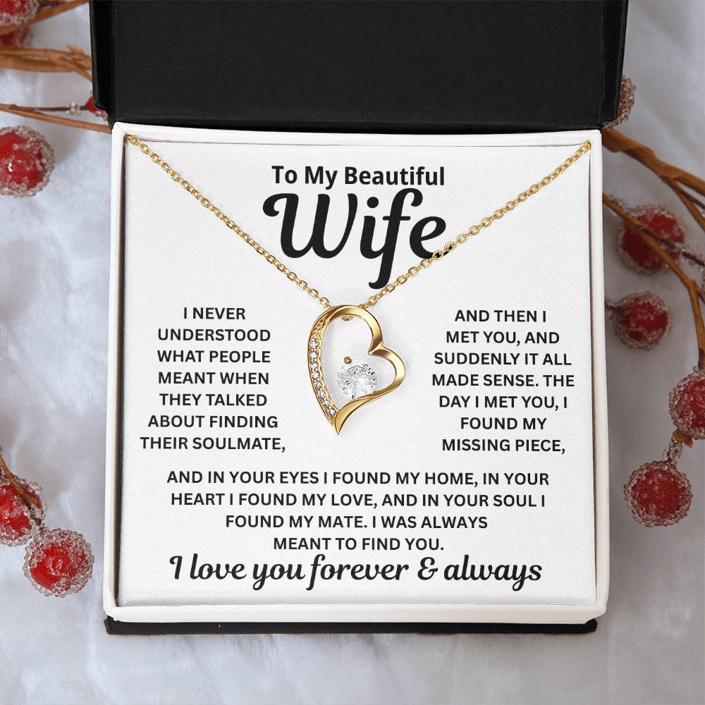 To My Wife - I Was Always Meant To Find You - Necklace