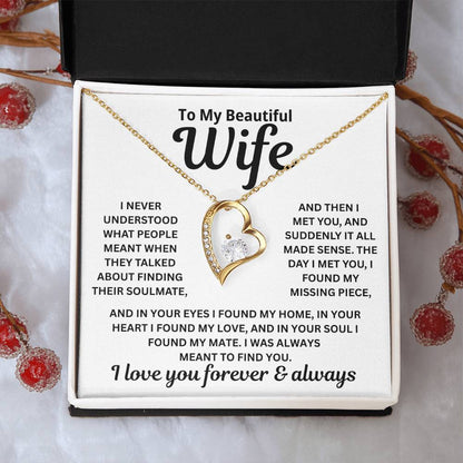 To My Wife - I Was Always Meant To Find You - Necklace