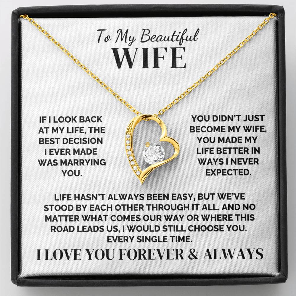 To My Wife – Standing By You – Necklace