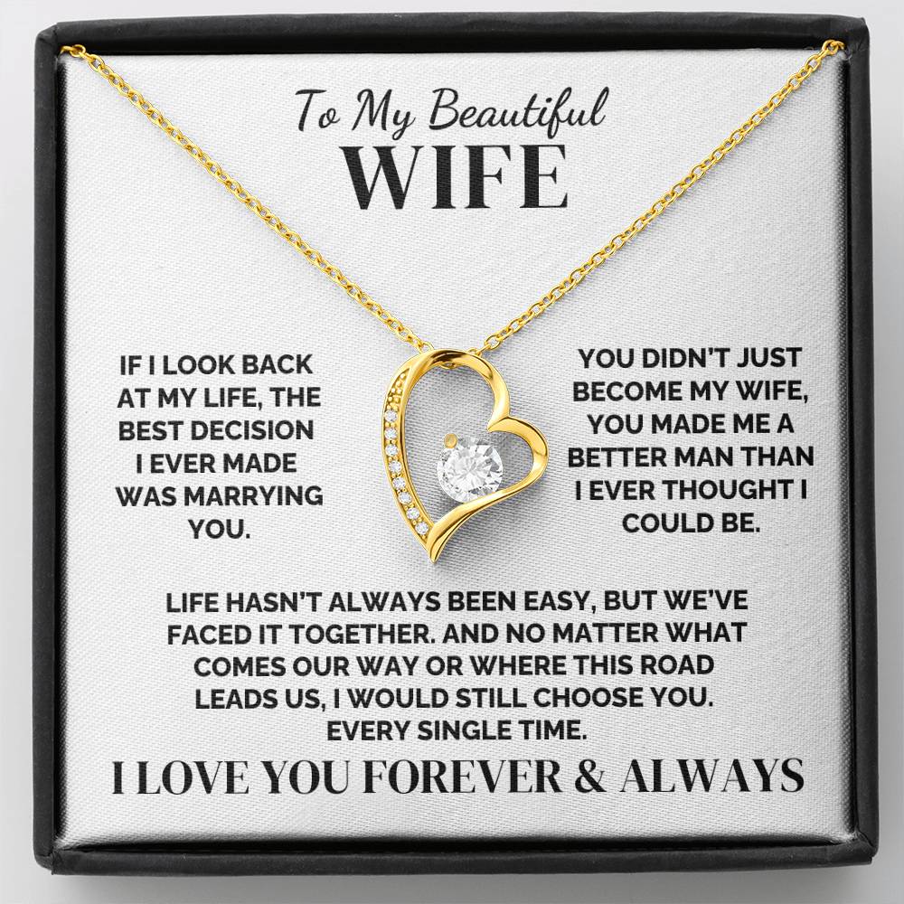 To My Wife – You Made Me Better – Necklace