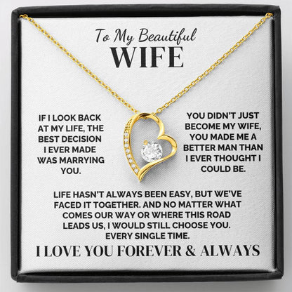 To My Wife – You Made Me Better – Necklace