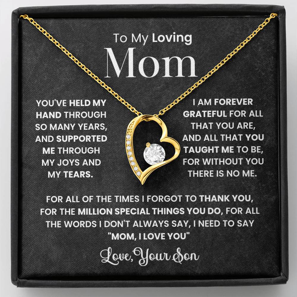 To My Mom - Forever Grateful For You - Necklace
