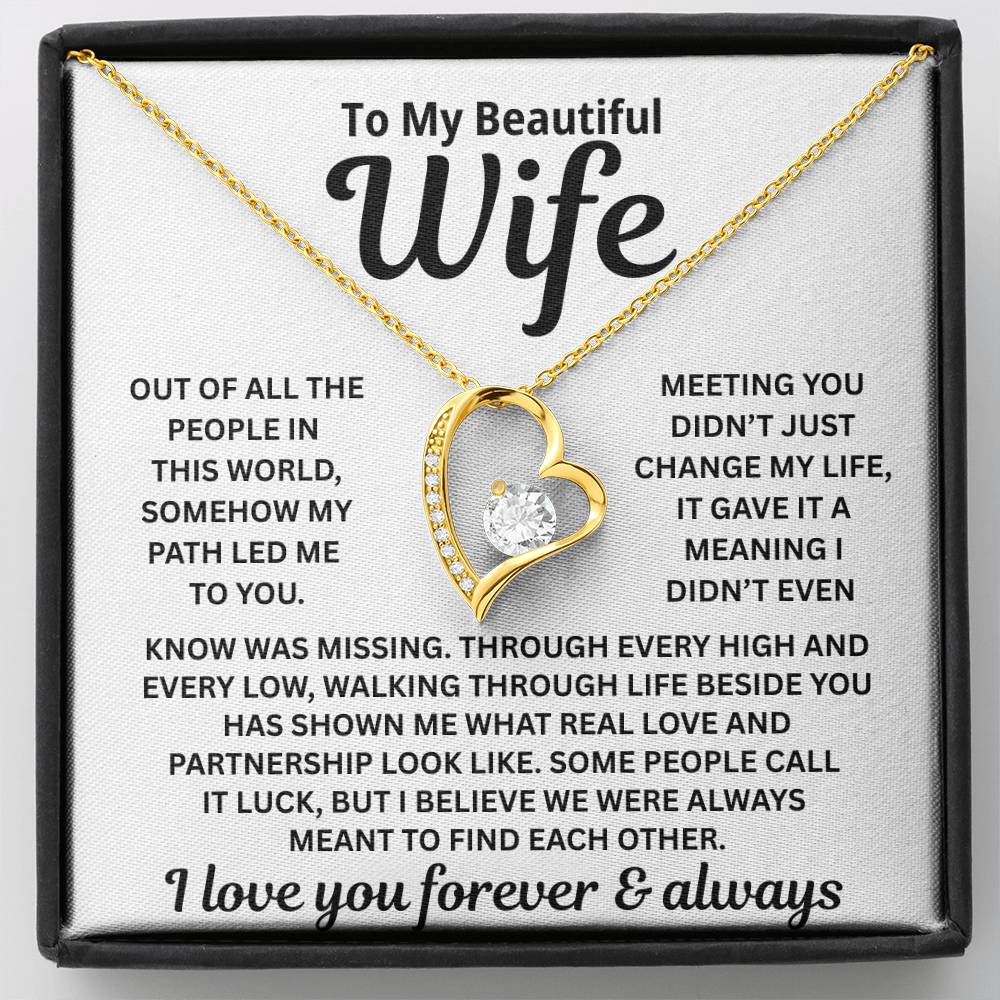 To My Wife – Meant To Find Each Other – Necklace