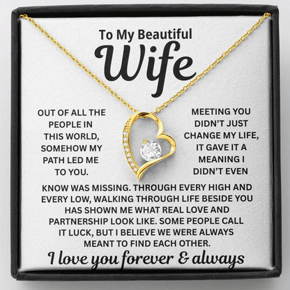 To My Wife – Meant To Find Each Other – Necklace