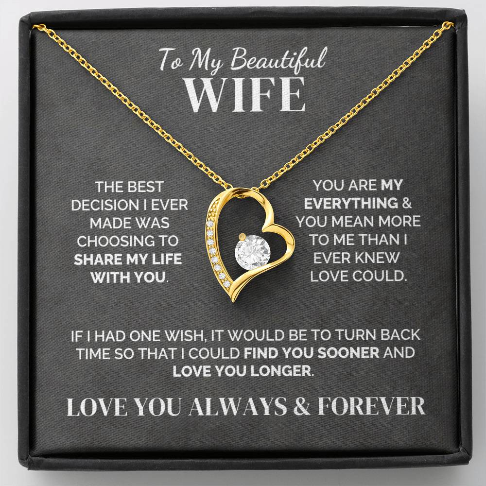 To My Wife – My Best Decision – Necklace