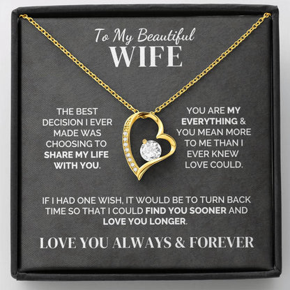 To My Wife – My Best Decision – Necklace