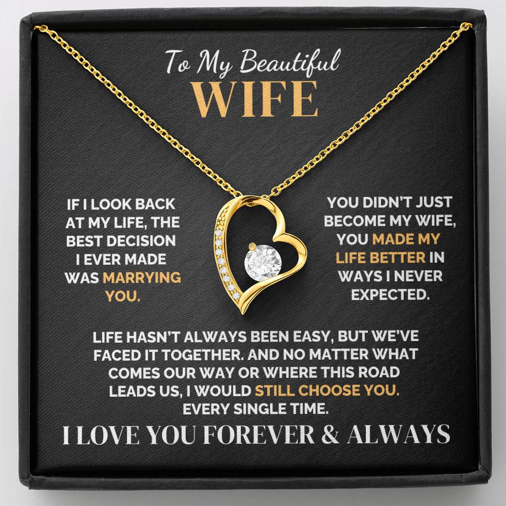 To My Wife – The Life I’d Choose Again – Necklace