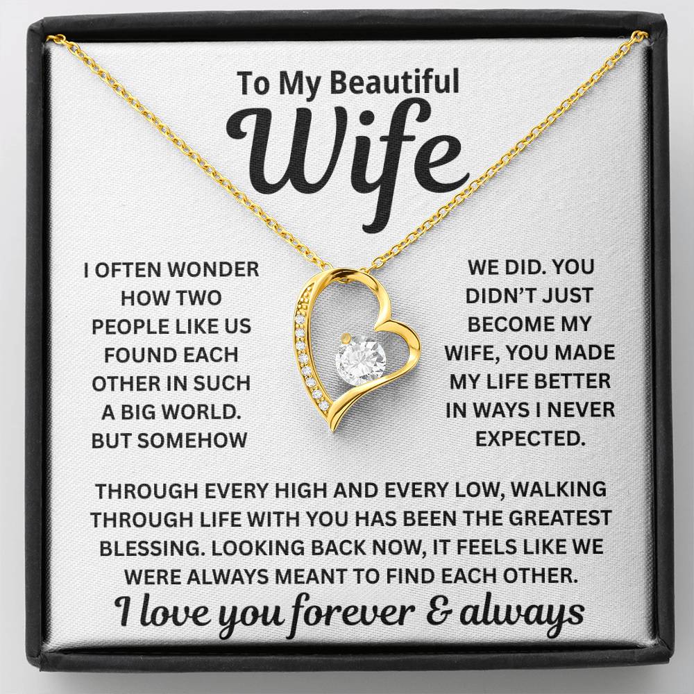 To My Wife – The Moment Our Paths Crossed – Necklace
