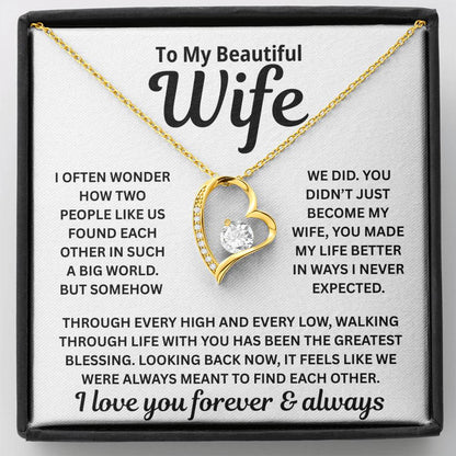 To My Wife – The Moment Our Paths Crossed – Necklace