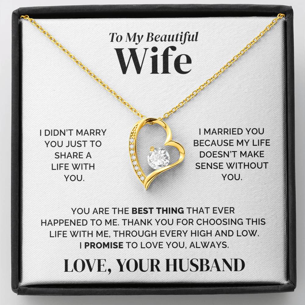 To My Wife – The Best Thing – Necklace