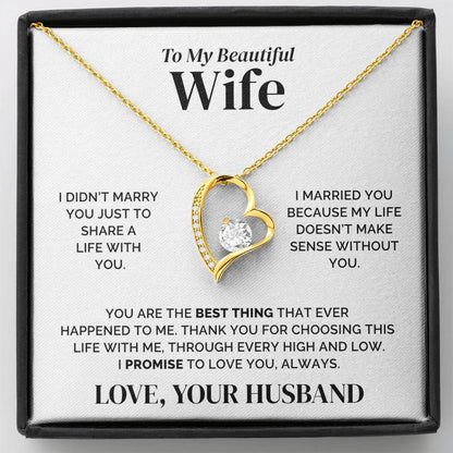 To My Wife – The Best Thing – Necklace