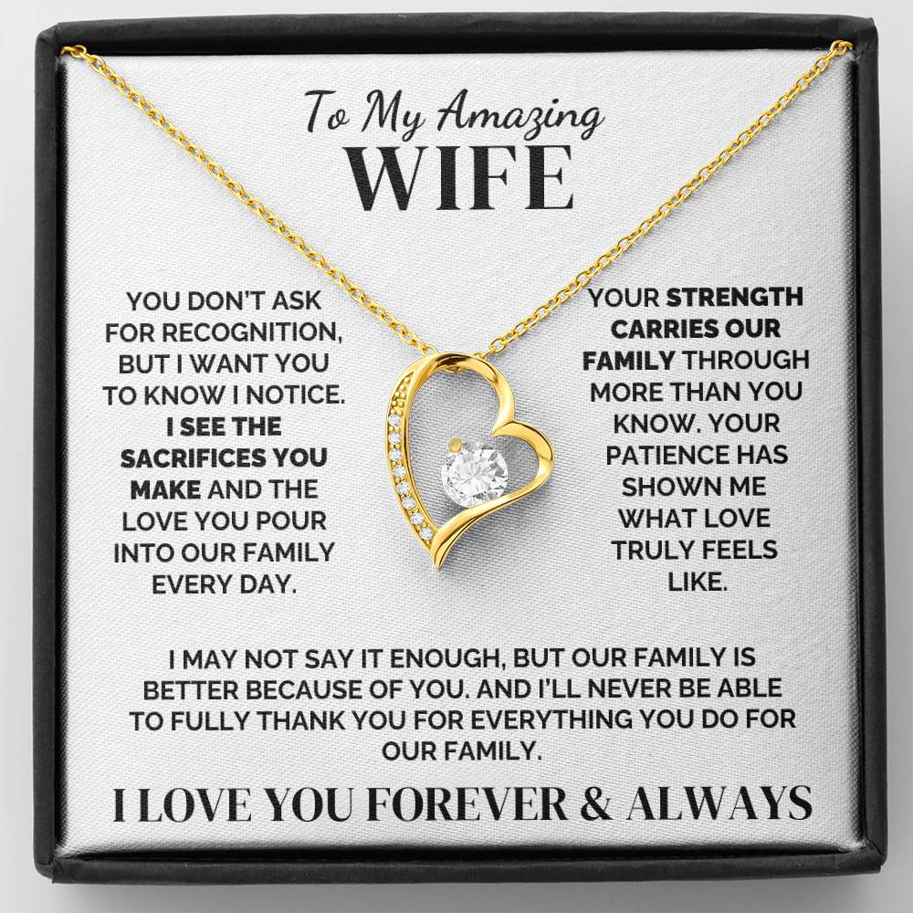 To My Wife – Quiet Strength – Necklace