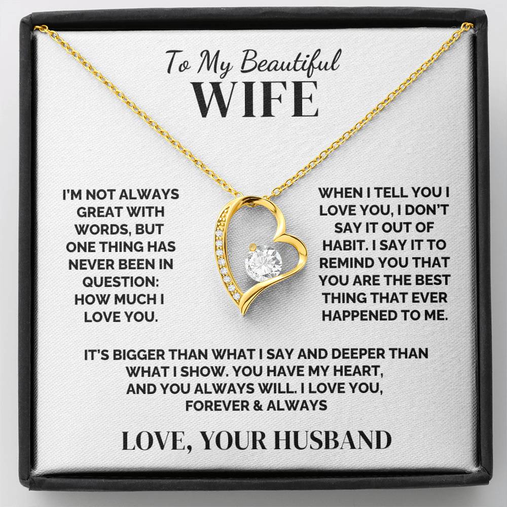 To My Wife – You Have My Heart – Necklace